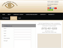 Tablet Screenshot of curbappealdesign.biz